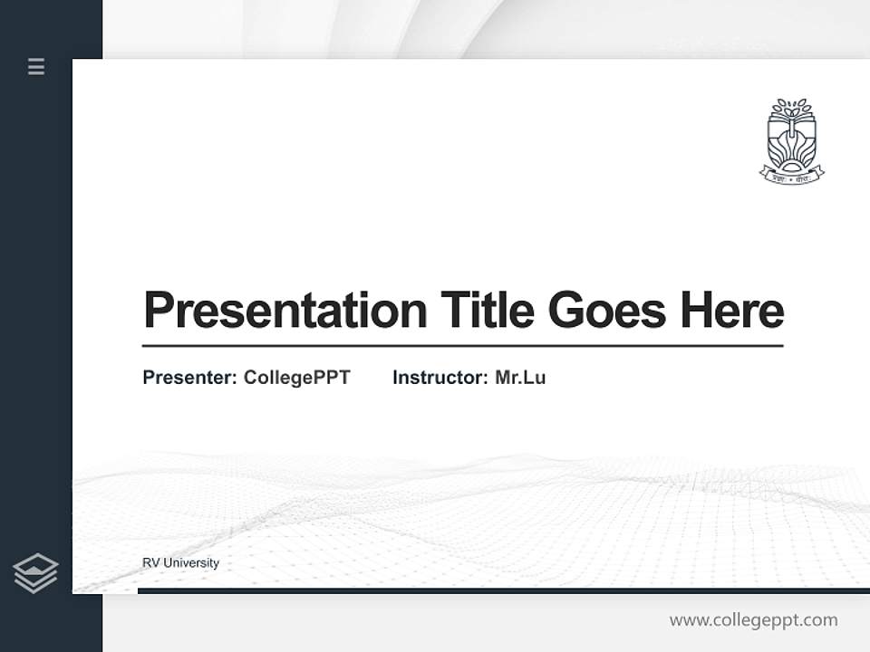 RV University Thesis Proposal/Graduation Defense PPT Template4:3 ratio PPT effect preview image5