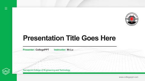 Sarvajanik College of Engineering and Technology Thesis Proposal/Graduation Defense PPT Template