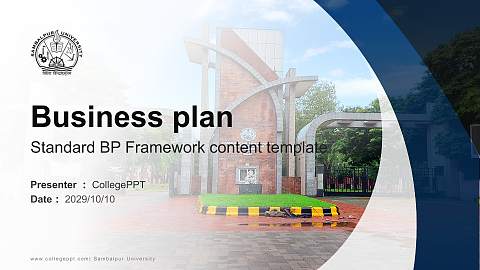 Sambalpur University Competition/Entrepreneurship Contest PPT Template