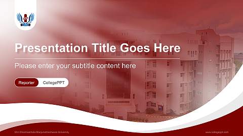 Shri Dharmasthala Manjunatheshwara University Lecture Sharing and Networking Event PPT Template