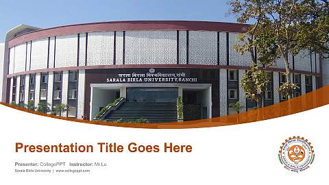 Sarala Birla University Course/Courseware Creation PPT Template