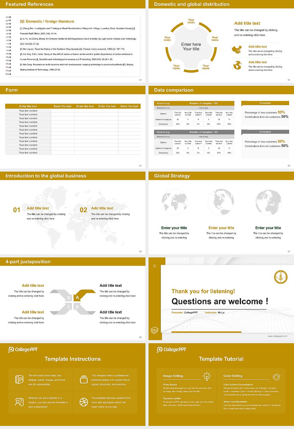 Seacom Skills University Thesis Proposal/Graduation Defense PPT Template16:9 ratio PPT effect preview image4