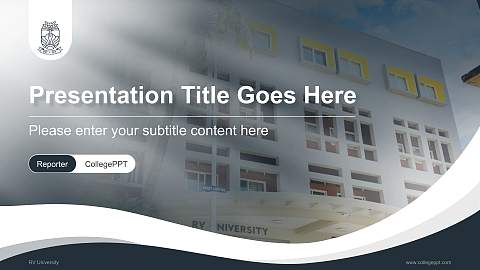 RV University Lecture Sharing and Networking Event PPT Template