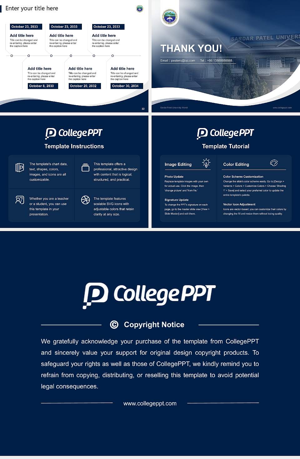 Sardar Patel University Mandi Lecture Sharing and Networking Event PPT Template4:3 ratio PPT effect preview image4