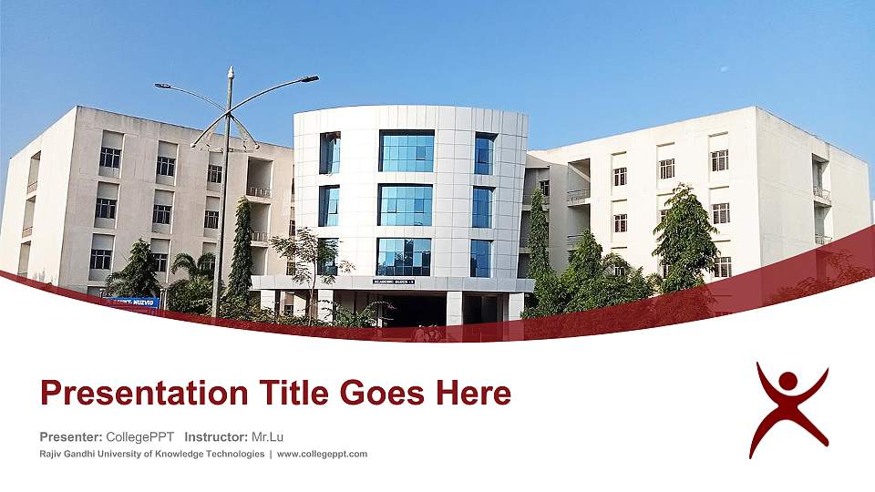 Rajiv Gandhi University of Knowledge Technologies Course/Courseware Creation PPT Template16:9 ratio PPT effect preview image