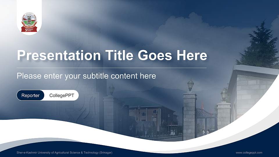 Sher-e-Kashmir University of Agricultural Science & Technology (Srinagar) Lecture Sharing and Networking Event PPT Template16:9 ratio PPT effect preview image