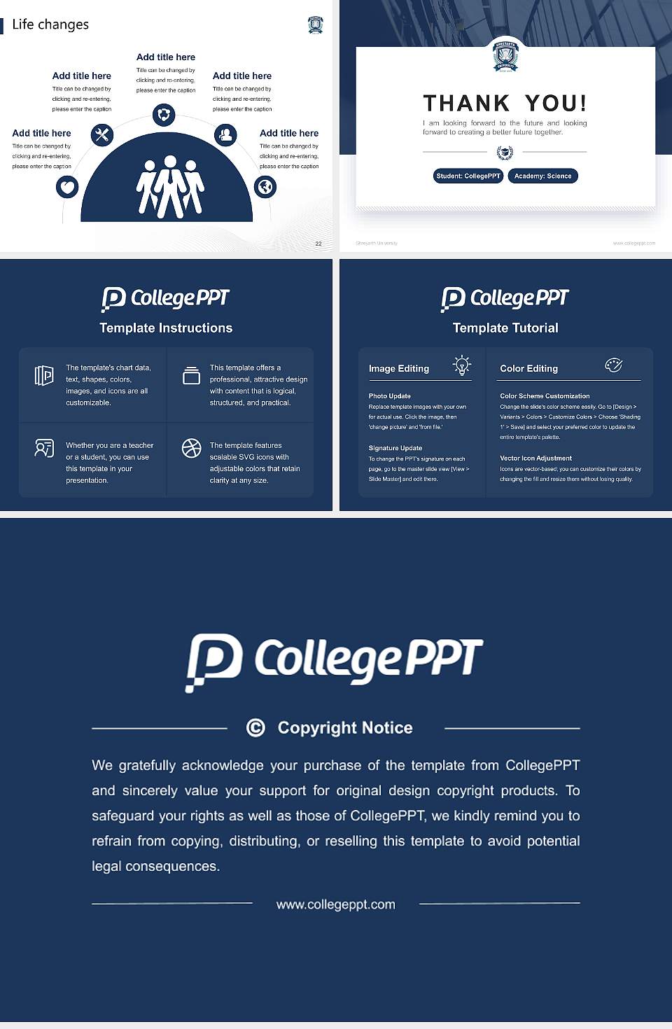 Shreyarth University National Scholarship Defense PPT Template4:3 ratio PPT effect preview image4