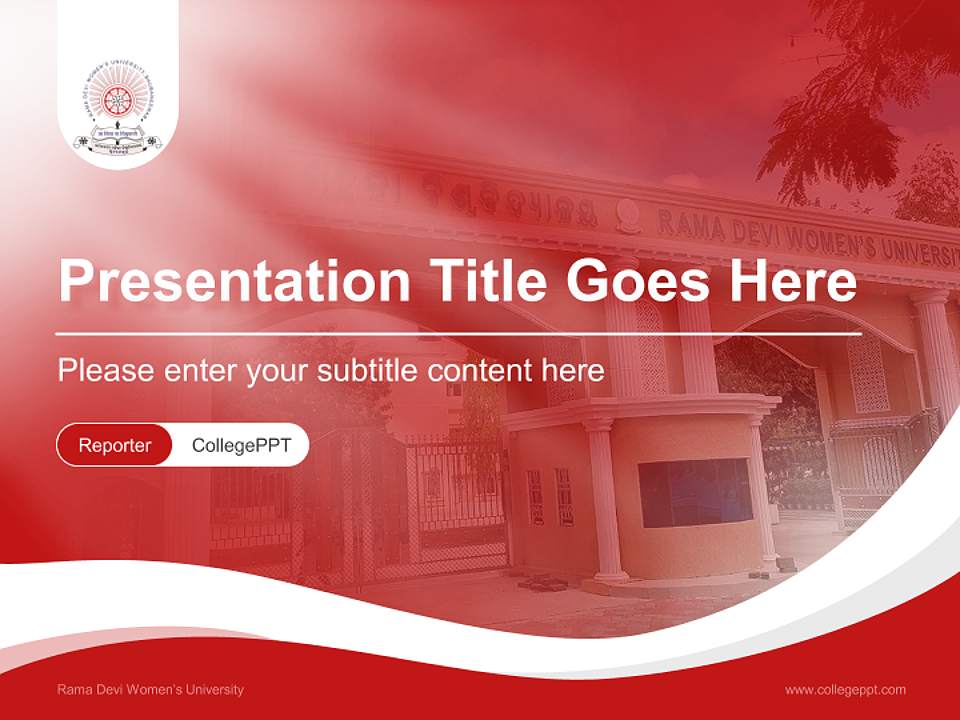 Rama Devi Women’s University Lecture Sharing and Networking Event PPT Template4:3 ratio PPT effect preview image4