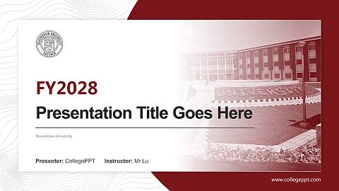 Ravenshaw University Academic Presentation/Research Findings Report PPT Template