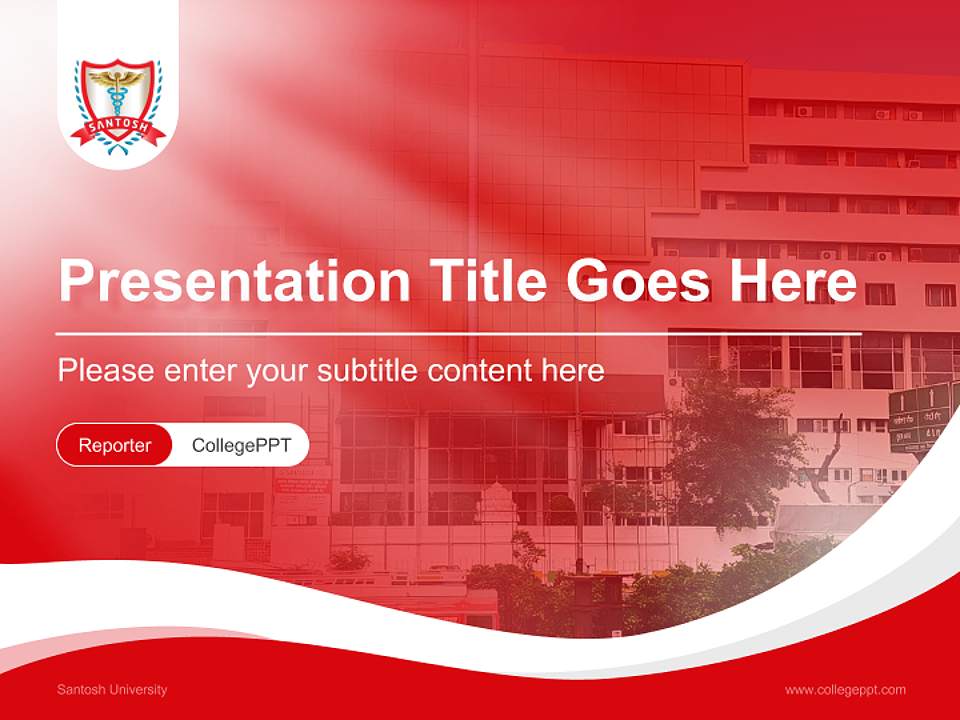 Santosh University Lecture Sharing and Networking Event PPT Template4:3 ratio PPT effect preview image4