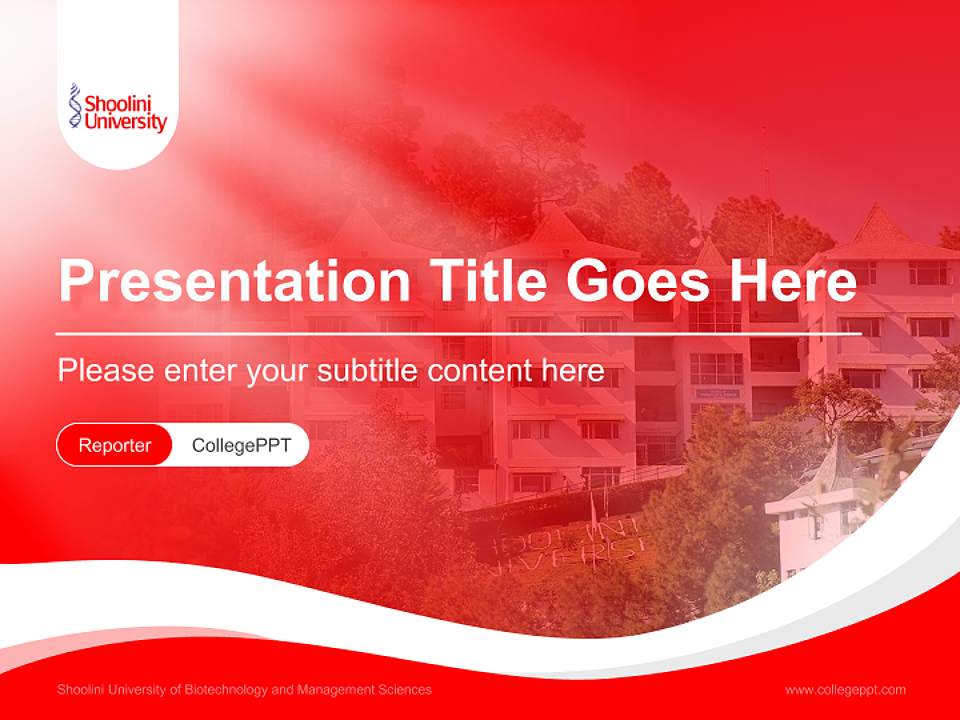 Shoolini University of Biotechnology and Management Sciences Lecture Sharing and Networking Event PPT Template4:3 ratio PPT effect preview image4