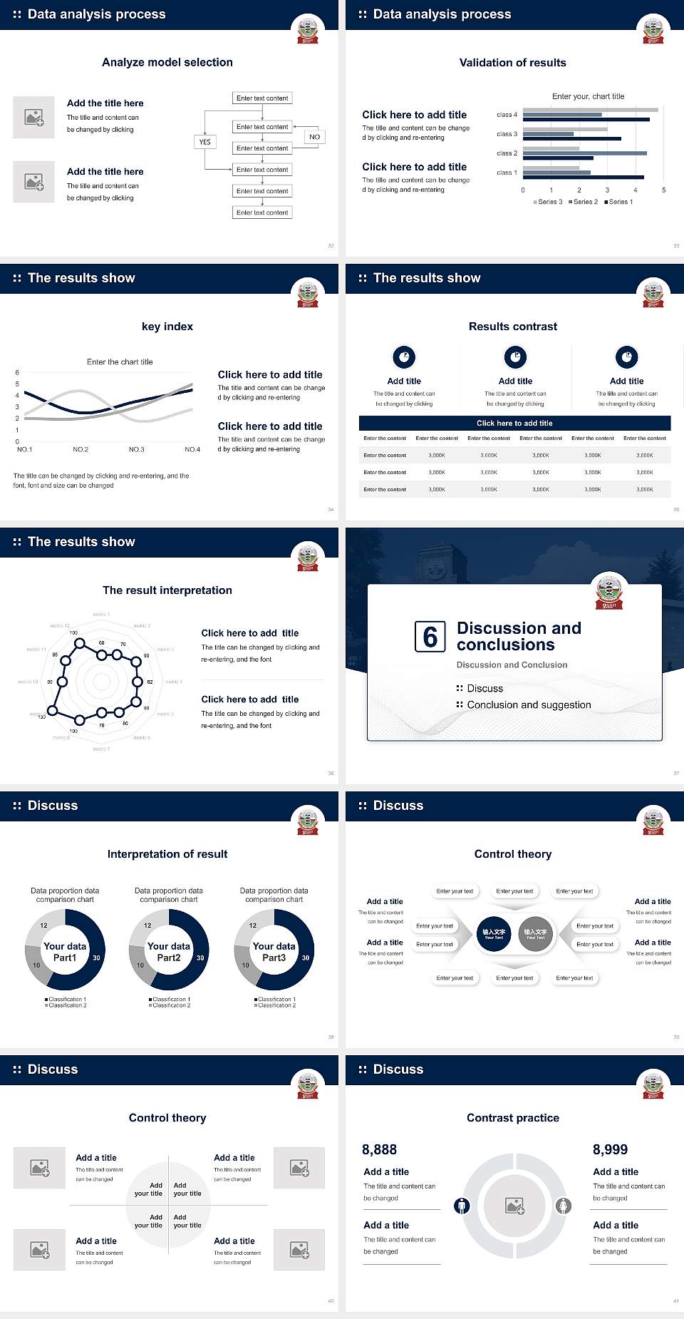 Sher-e-Kashmir University of Agricultural Science & Technology (Srinagar) Graduation Thesis Defense PPT Template4:3 ratio PPT effect preview image5