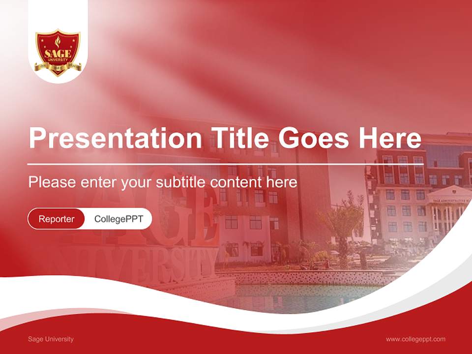 Sage University Lecture Sharing and Networking Event PPT Template4:3 ratio PPT effect preview image4