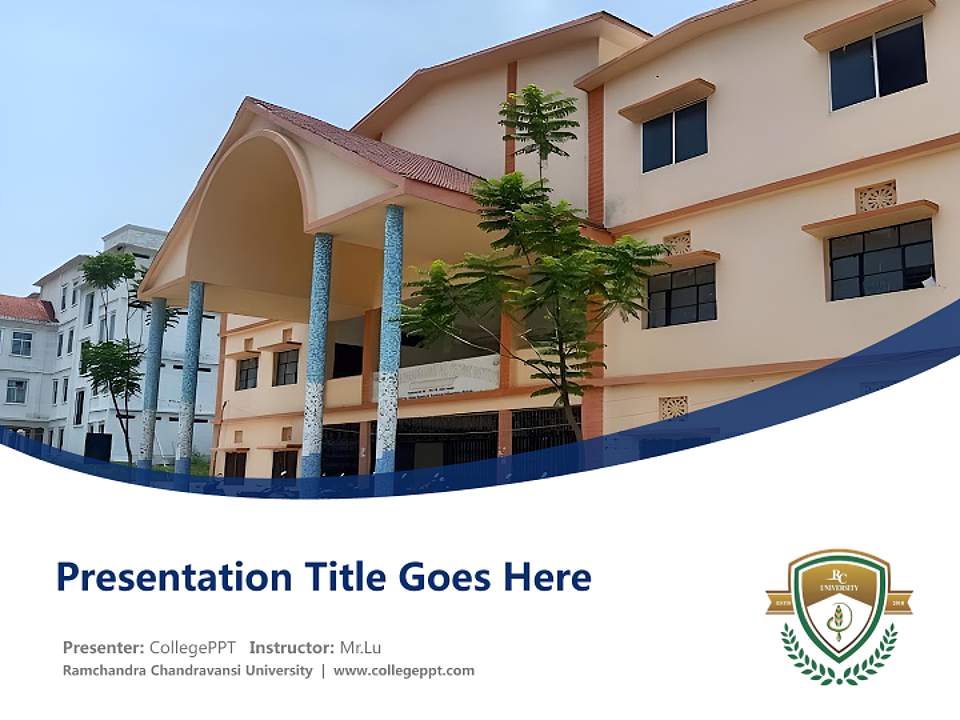 Ramchandra Chandravansi University Course/Courseware Creation PPT Template4:3 ratio PPT effect preview image5