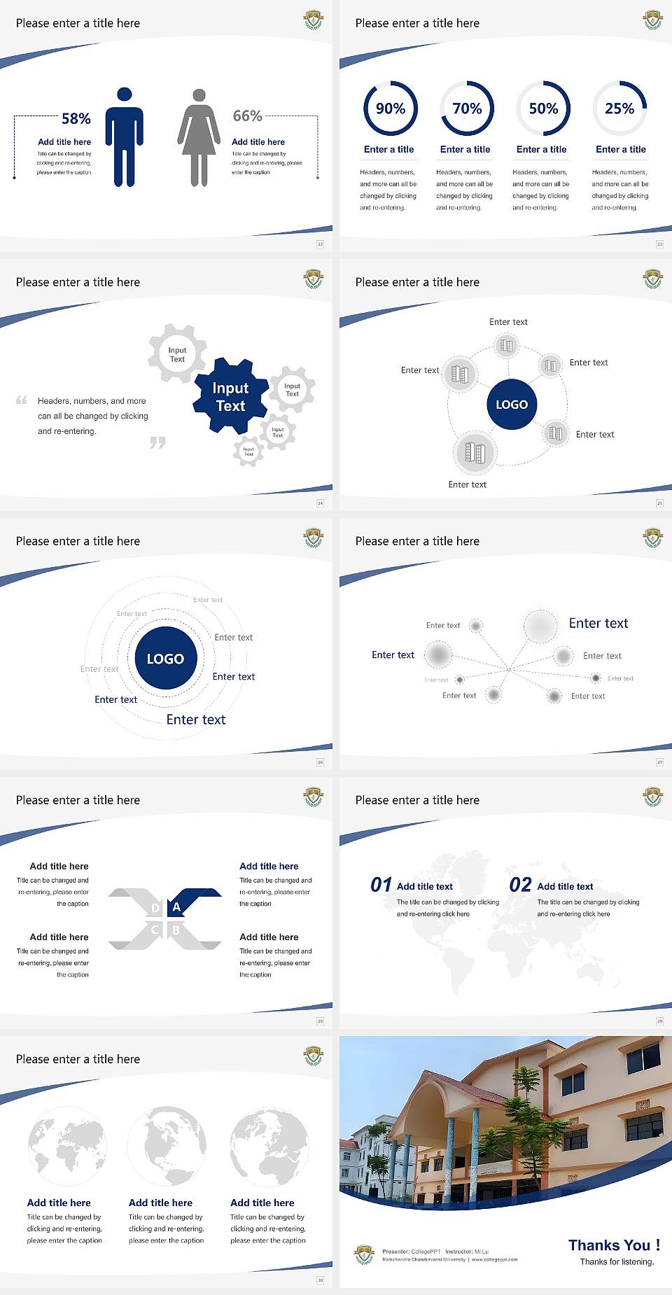 Ramchandra Chandravansi University Course/Courseware Creation PPT Template4:3 ratio PPT effect preview image4