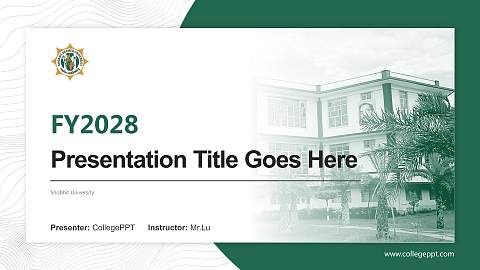 Shobhit University Academic Presentation/Research Findings Report PPT Template