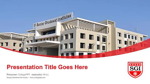 Sanjay Ghodawat University Course/Courseware Creation PPT Template
