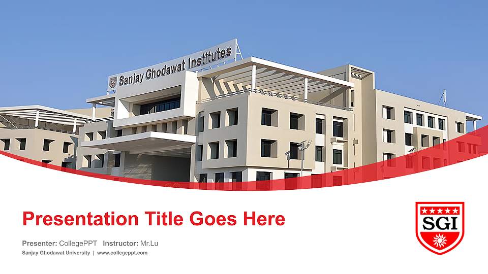 Sanjay Ghodawat University Course/Courseware Creation PPT Template16:9 ratio PPT effect preview image