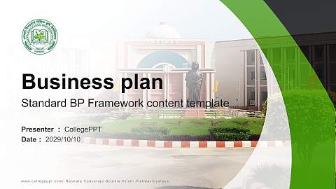 Rajmata Vijayaraje Scindia Krishi Vishwavidyalaya Competition/Entrepreneurship Contest PPT Template