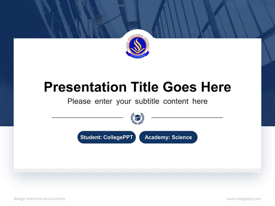 Sangai International University National Scholarship Defense PPT Template4:3 ratio PPT effect preview image4
