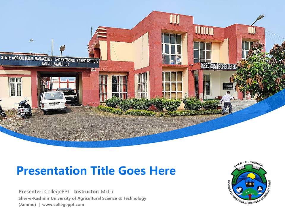 Sher-e-Kashmir University of Agricultural Science & Technology (Jammu) Course/Courseware Creation PPT Template4:3 ratio PPT effect preview image5