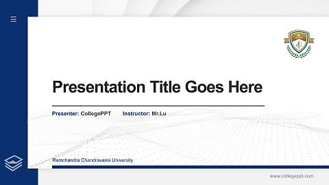 Ramchandra Chandravansi University Thesis Proposal/Graduation Defense PPT Template