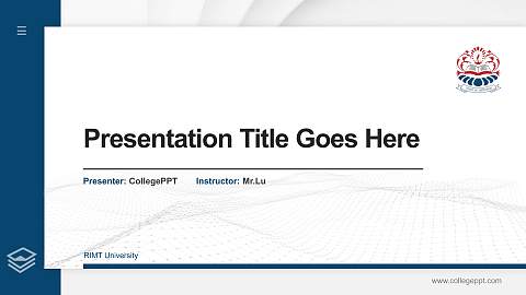 RIMT University Thesis Proposal/Graduation Defense PPT Template
