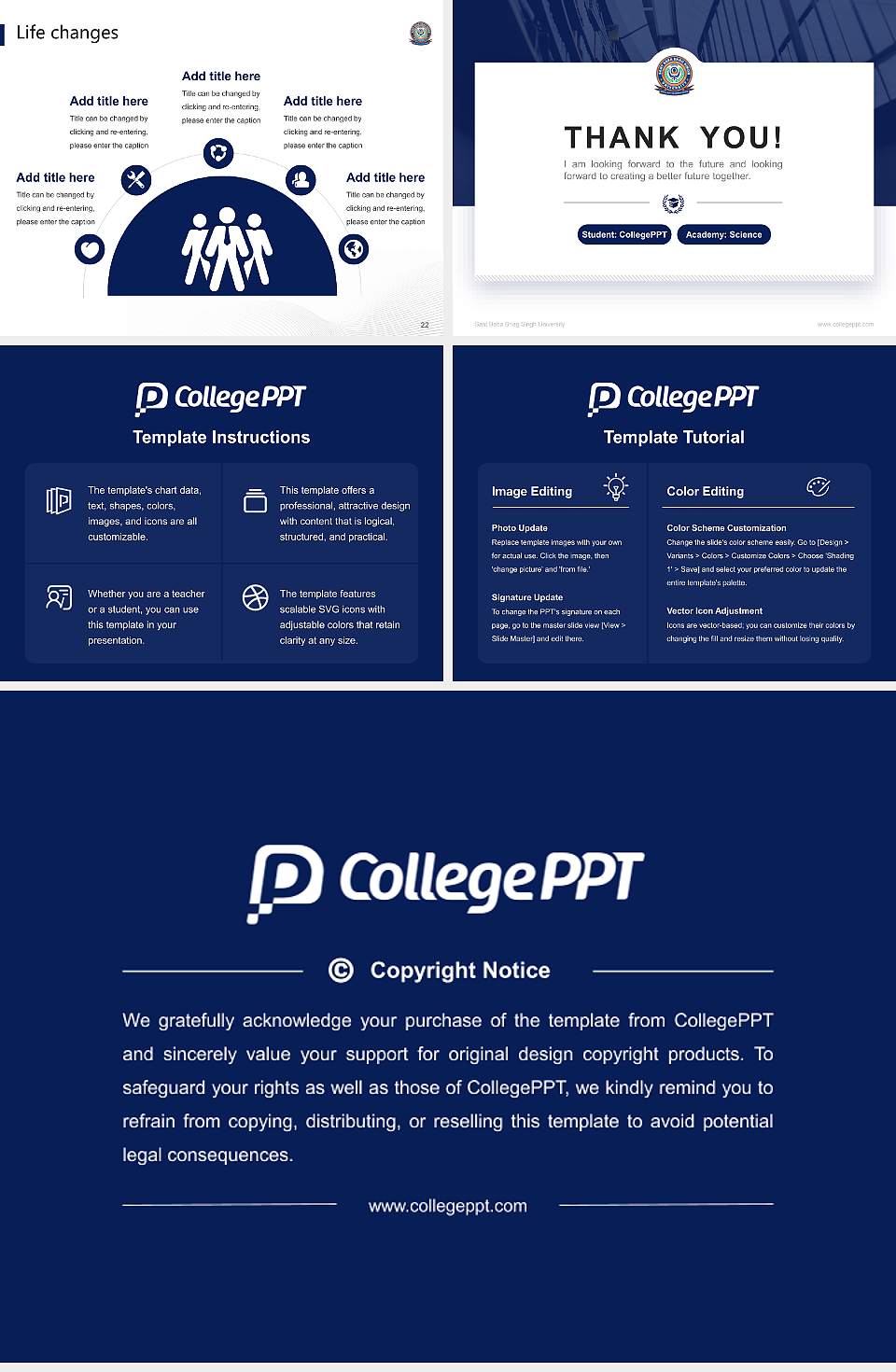 Sant Baba Bhag Singh University National Scholarship Defense PPT Template4:3 ratio PPT effect preview image4
