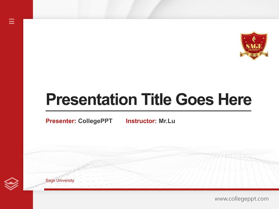 Sage University Thesis Proposal/Graduation Defense PPT Template4:3 ratio PPT effect preview image5