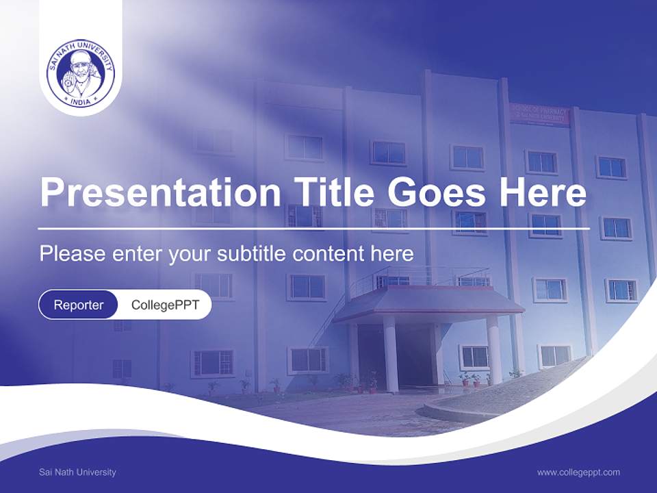 Sai Nath University Lecture Sharing and Networking Event PPT Template4:3 ratio PPT effect preview image4