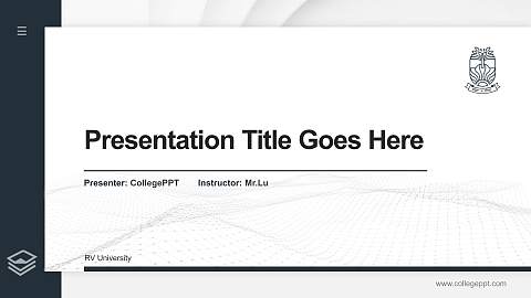 RV University Thesis Proposal/Graduation Defense PPT Template