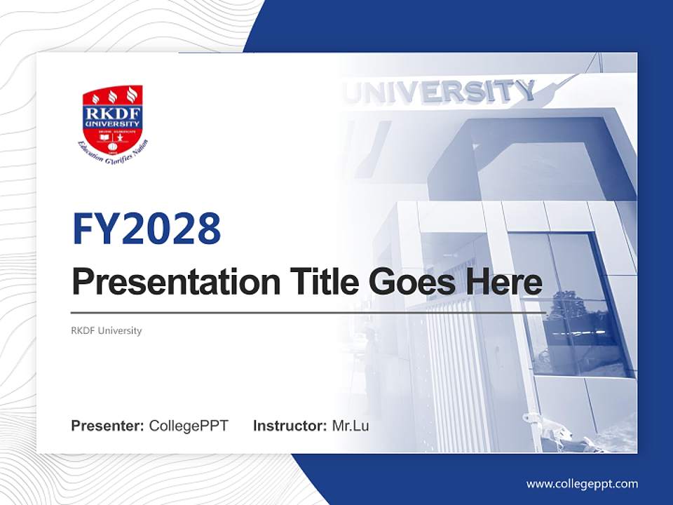 RKDF University Academic Presentation/Research Findings Report PPT Template4:3 ratio PPT effect preview image5