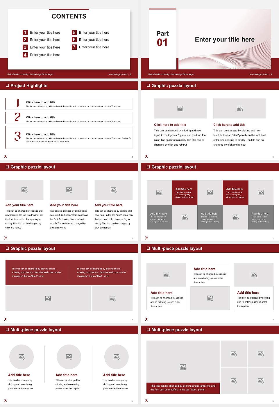 Rajiv Gandhi University of Knowledge Technologies General PPT Template16:9 ratio PPT effect preview image2