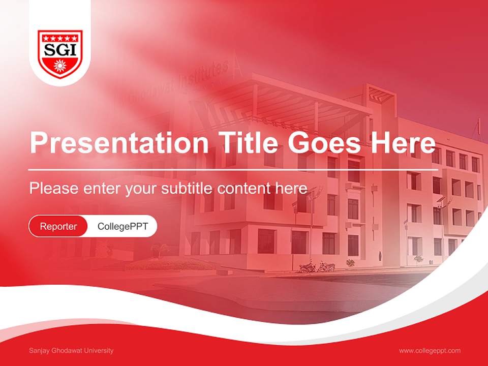 Sanjay Ghodawat University Lecture Sharing and Networking Event PPT Template4:3 ratio PPT effect preview image4