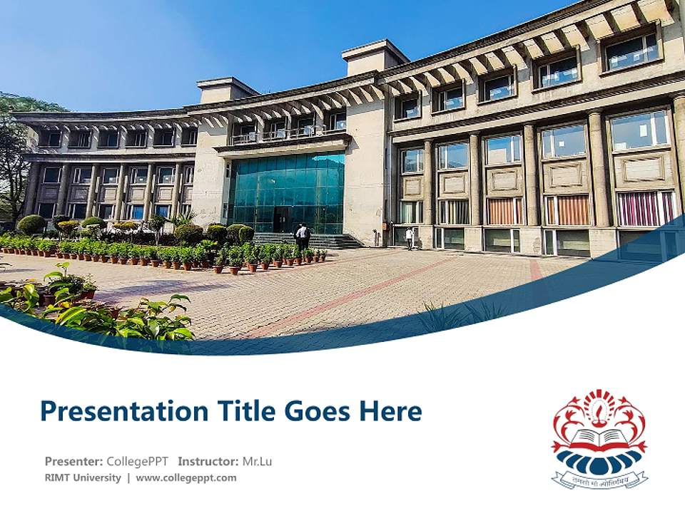 RIMT University Course/Courseware Creation PPT Template4:3 ratio PPT effect preview image5