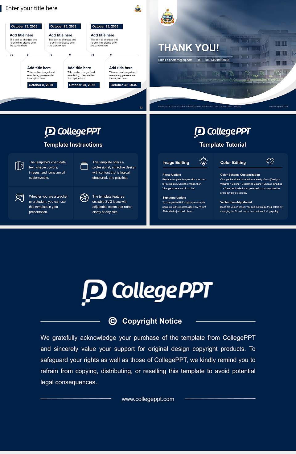Ramakrishna Mission Vivekananda Educational and Research Institute(Belur Main Campus) Lecture Sharing and Networking Event PPT Template4:3 ratio PPT effect preview image4