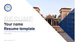 Ranchi University Resume PPT Template