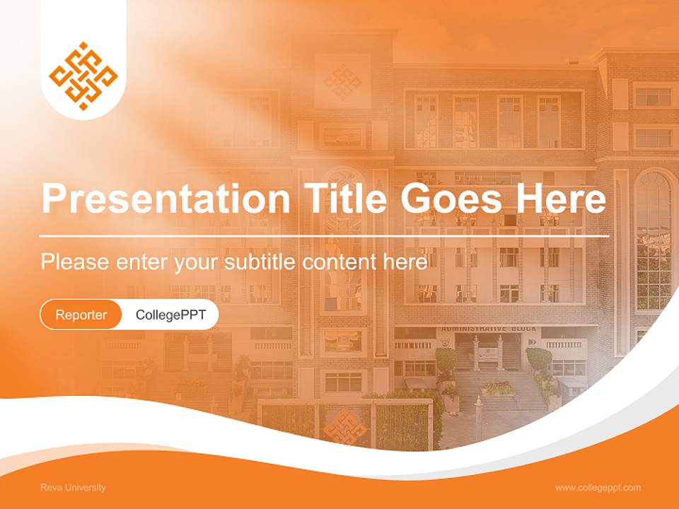 Reva University Lecture Sharing and Networking Event PPT Template4:3 ratio PPT effect preview image4