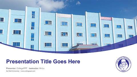 Sai Nath University Course/Courseware Creation PPT Template