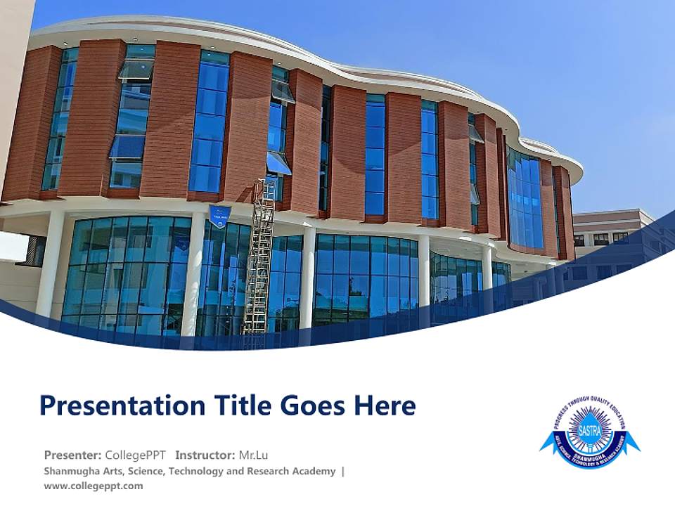 Shanmugha Arts, Science, Technology and Research Academy Course/Courseware Creation PPT Template4:3 ratio PPT effect preview image5