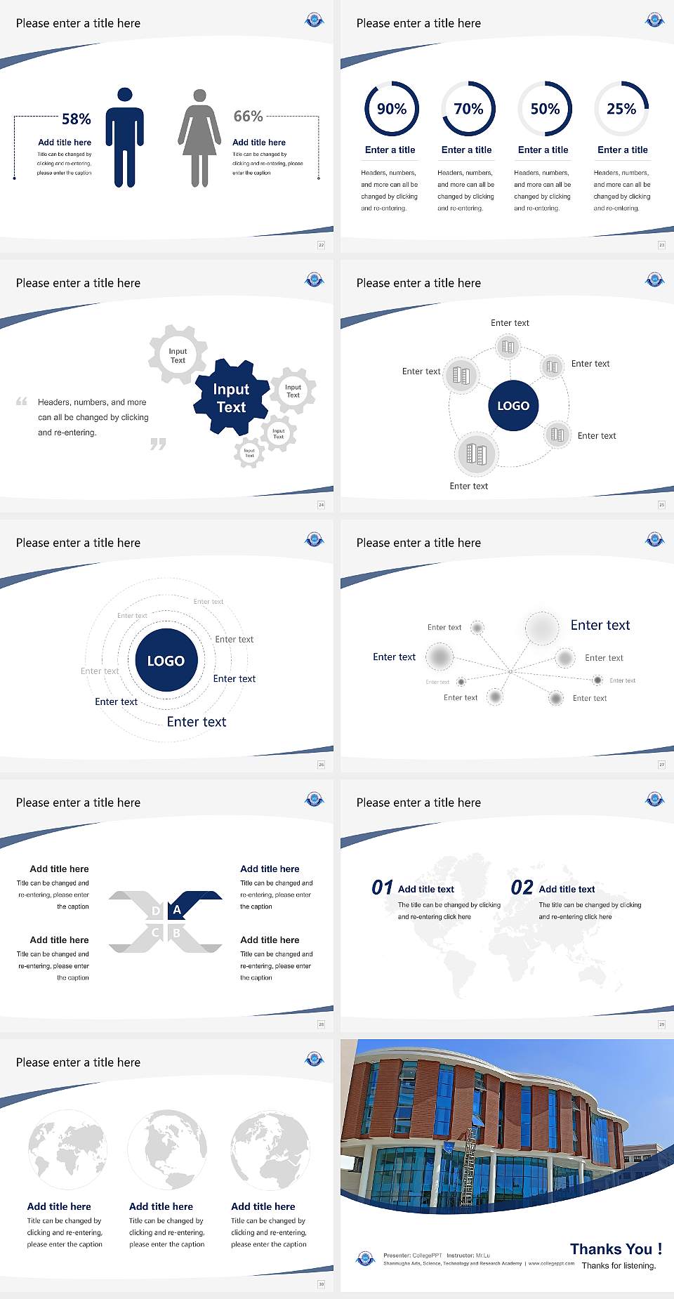 Shanmugha Arts, Science, Technology and Research Academy Course/Courseware Creation PPT Template4:3 ratio PPT effect preview image4