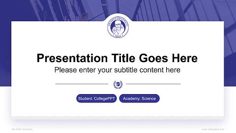 Sai Nath University National Scholarship Defense PPT Template