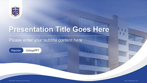 Saveetha Amaravati University Lecture Sharing and Networking Event PPT Template
