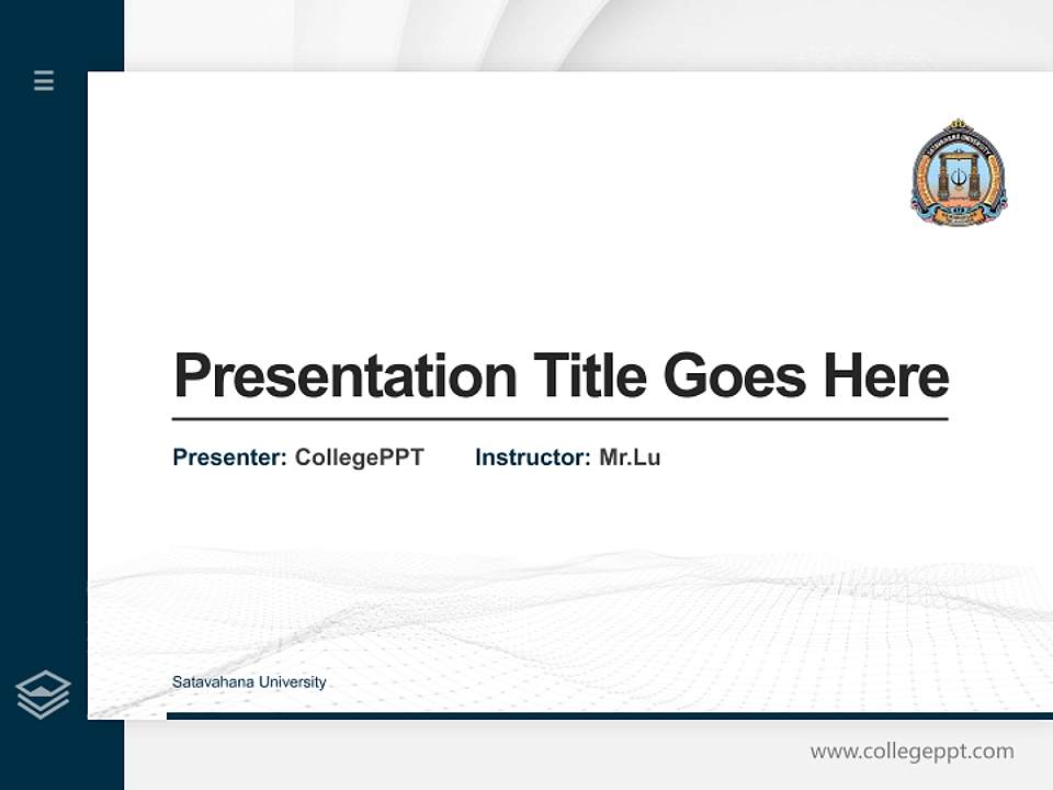 Satavahana University Thesis Proposal/Graduation Defense PPT Template4:3 ratio PPT effect preview image5