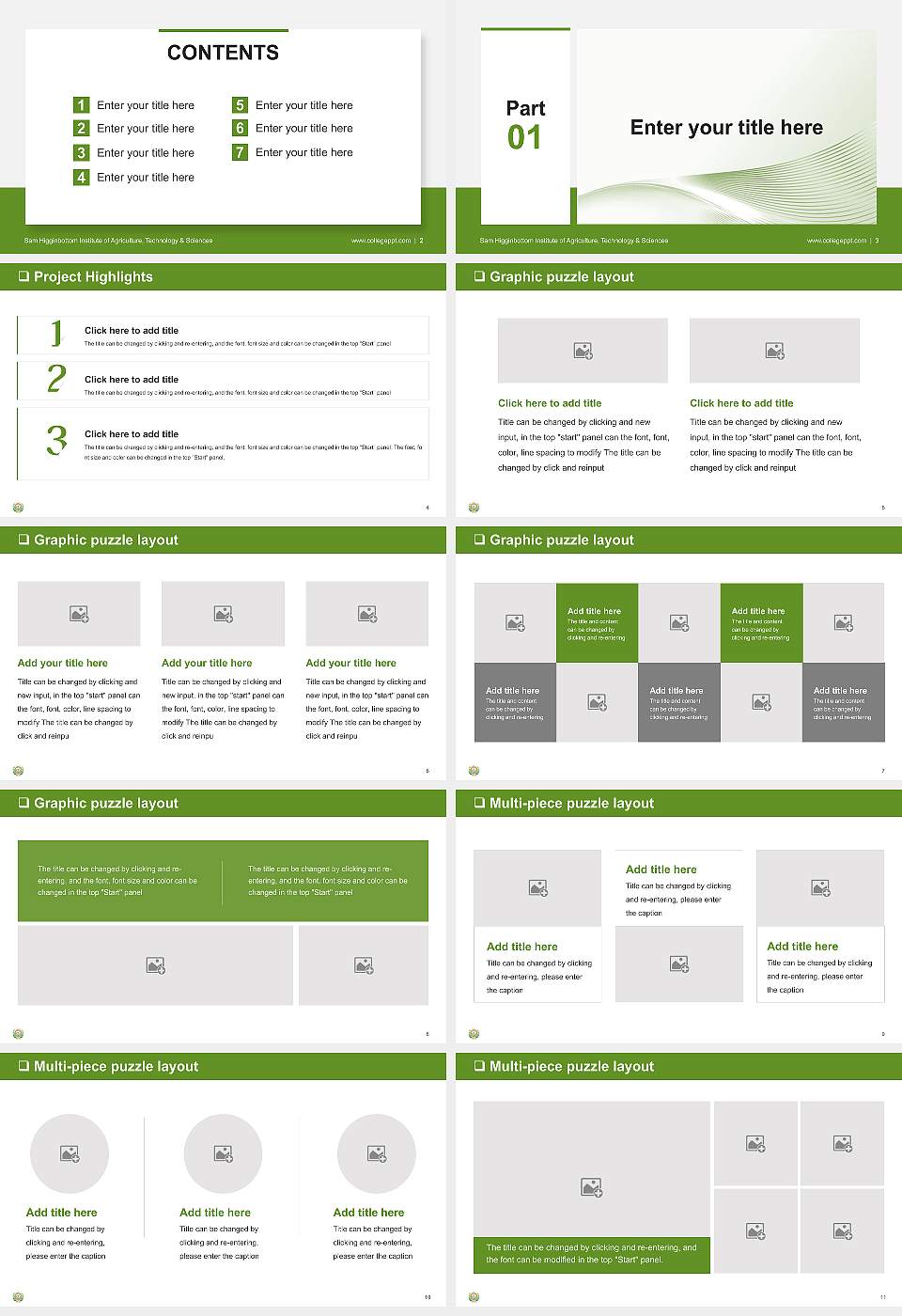 Sam Higginbottom Institute of Agriculture, Technology & Sciences General PPT Template16:9 ratio PPT effect preview image2