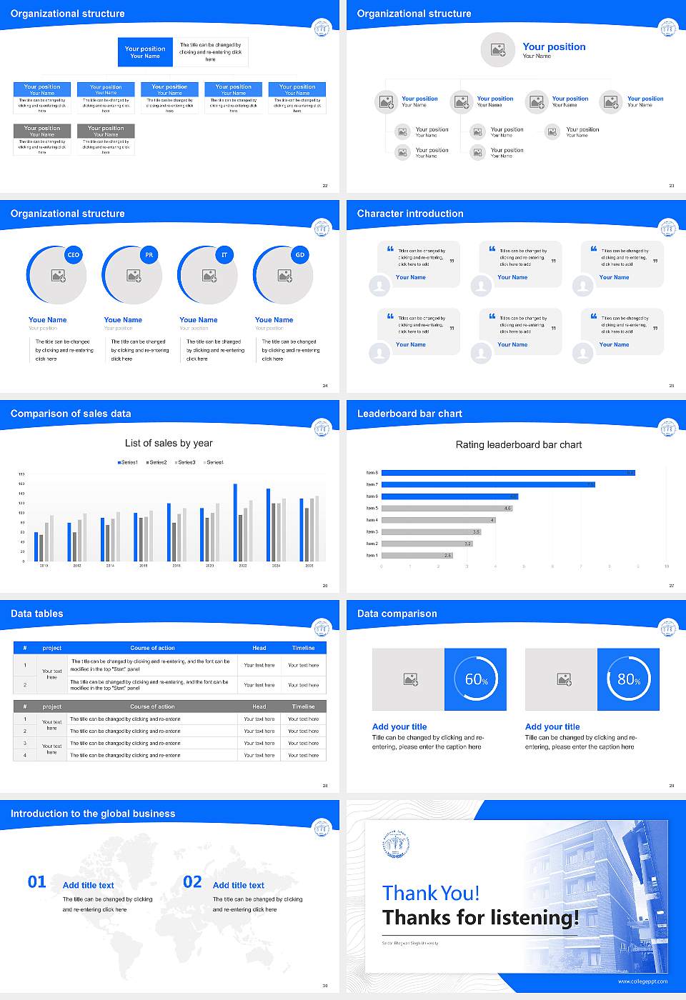 Sardar Bhagwan Singh University Academic Presentation/Research Findings Report PPT Template16:9 ratio PPT effect preview image4