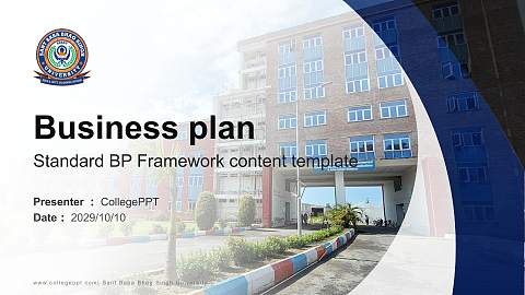 Sant Baba Bhag Singh University Competition/Entrepreneurship Contest PPT Template