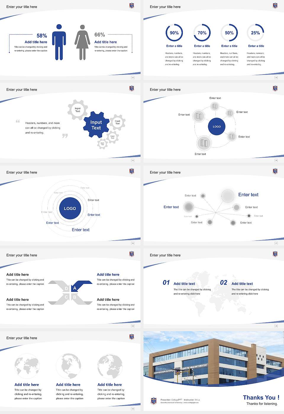 Saveetha Amaravati University Course/Courseware Creation PPT Template16:9 ratio PPT effect preview image4