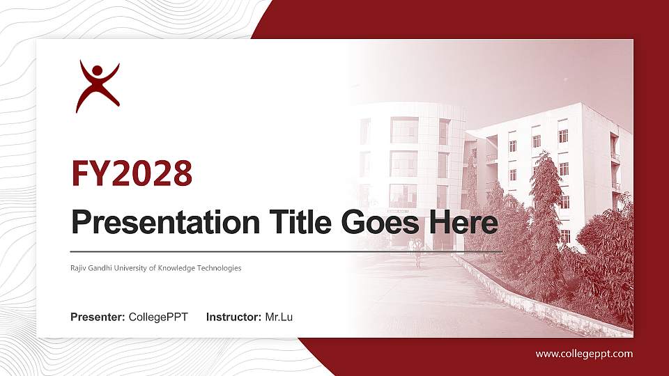 Rajiv Gandhi University of Knowledge Technologies Academic Presentation/Research Findings Report PPT Template16:9 ratio PPT effect preview image