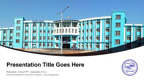 Sadhu Ram Chand Murmu University of Jhargram Course/Courseware Creation PPT Template